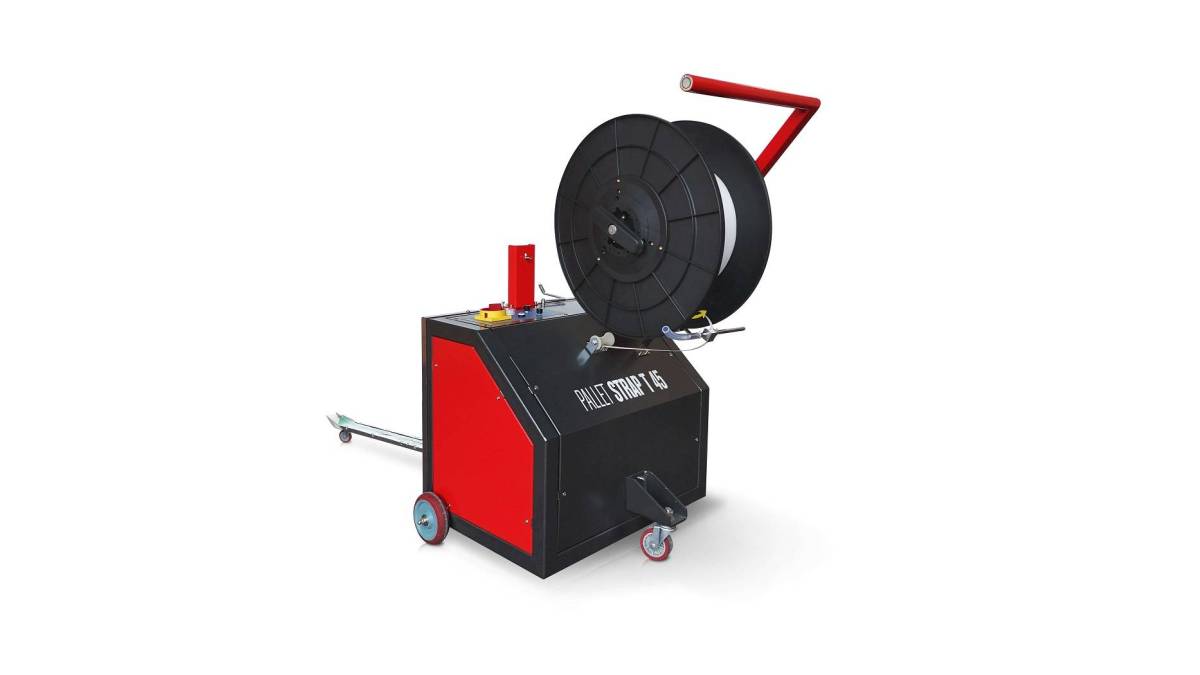 Półautomatyczna wiązarka do spinania taśmą palet PP model Pallet Strap T45 - 137_2.jpg