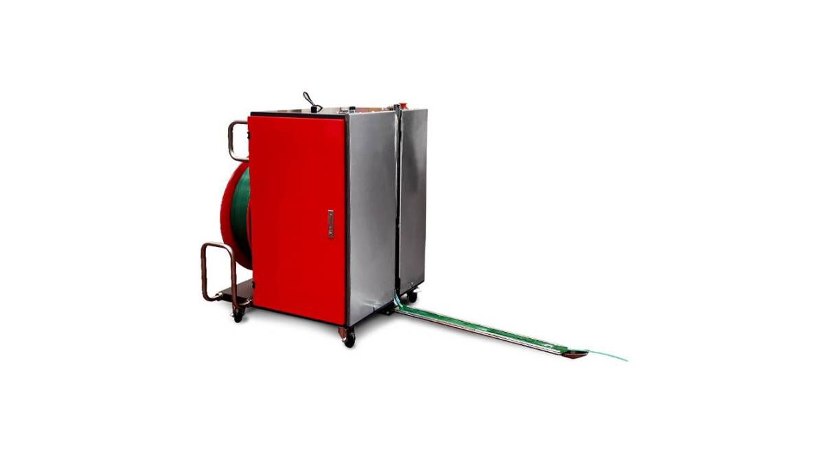 Półautomatyczna wiązarka do spinania palet  taśmą PET model Pallet Strap T150 - 138_1.jpg