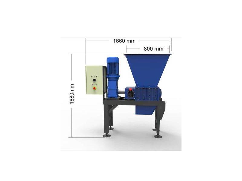 Rozdrabniacz młynek niszczarka do odpadów foli stretch taśmy PP PET shredder dwuwałowy RF-195 5,5 kW ( 7,5 kW opcja) - 141_1.jpg